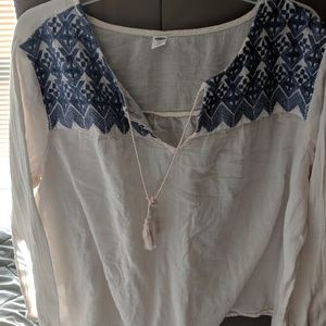 Peasant blouse plus size
